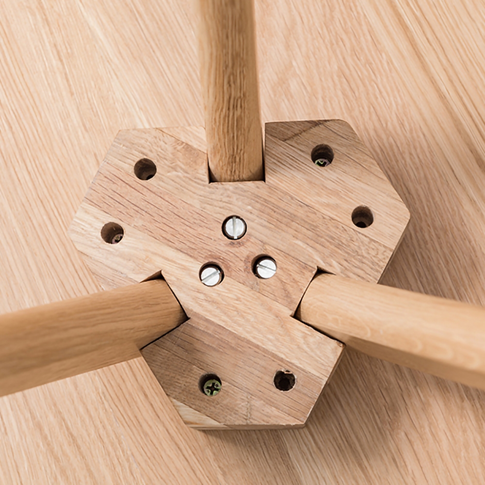 Natural Coffee Table Round Wooden Top Piece of 3 window image