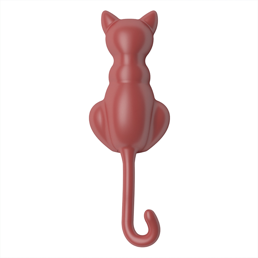 Modern Cat Sculpture Wall Mounted Coat Stand Set of 5 window image