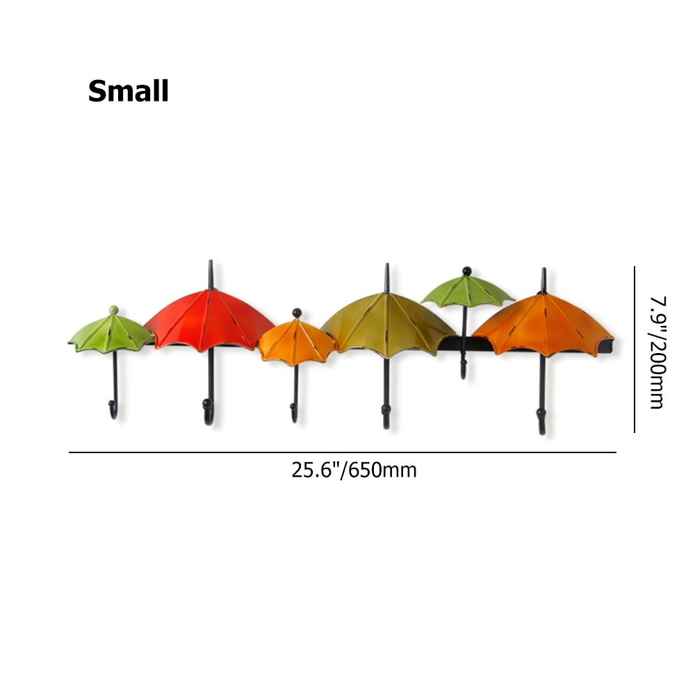 Porte-manteau mural parapluie en métal 6 et 8, lot de 2 image de fenêtre