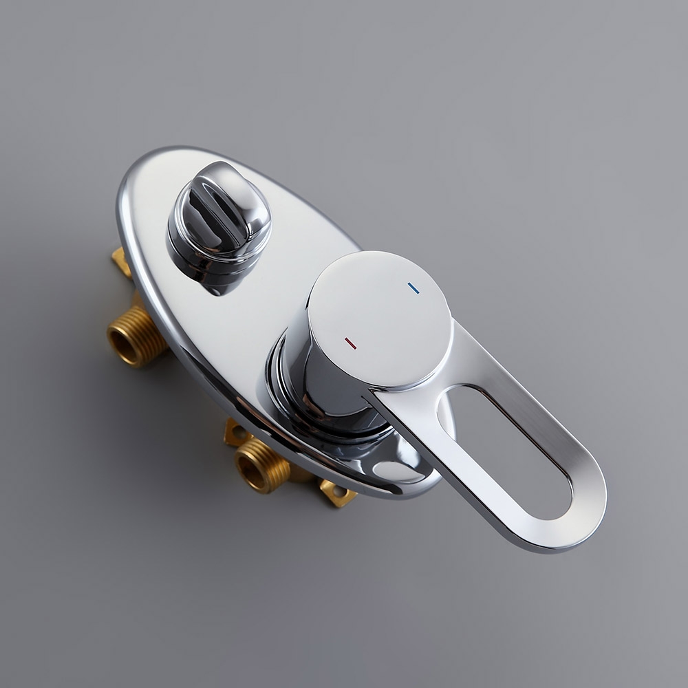 Koko Modern Polished Chrome Wall Mounted LED Waterfall Roman Tub Filler Faucet Hand Shower Set Solid Brass window image
