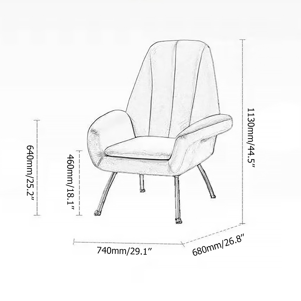 Modern Accent Chair Pink Velvet Upholstered Accent Chair window image