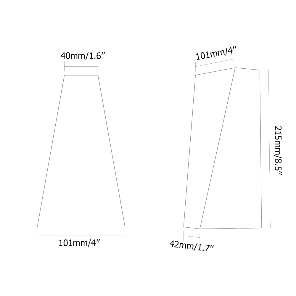 Contemporary Simple Artistic Metal Single-Light Up & Down Wall Light Sconce in White window image