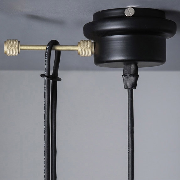 Vintage Suspension Éclairage Suspendu Ampoule Edison Accroché 1-Ampoule Prise de Laiton image de fenêtre