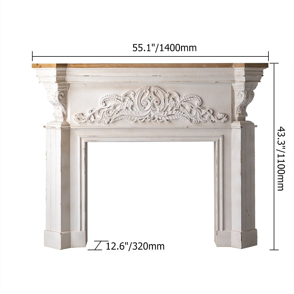 55" Retro Console Table Wooden Top Entryway Table window image