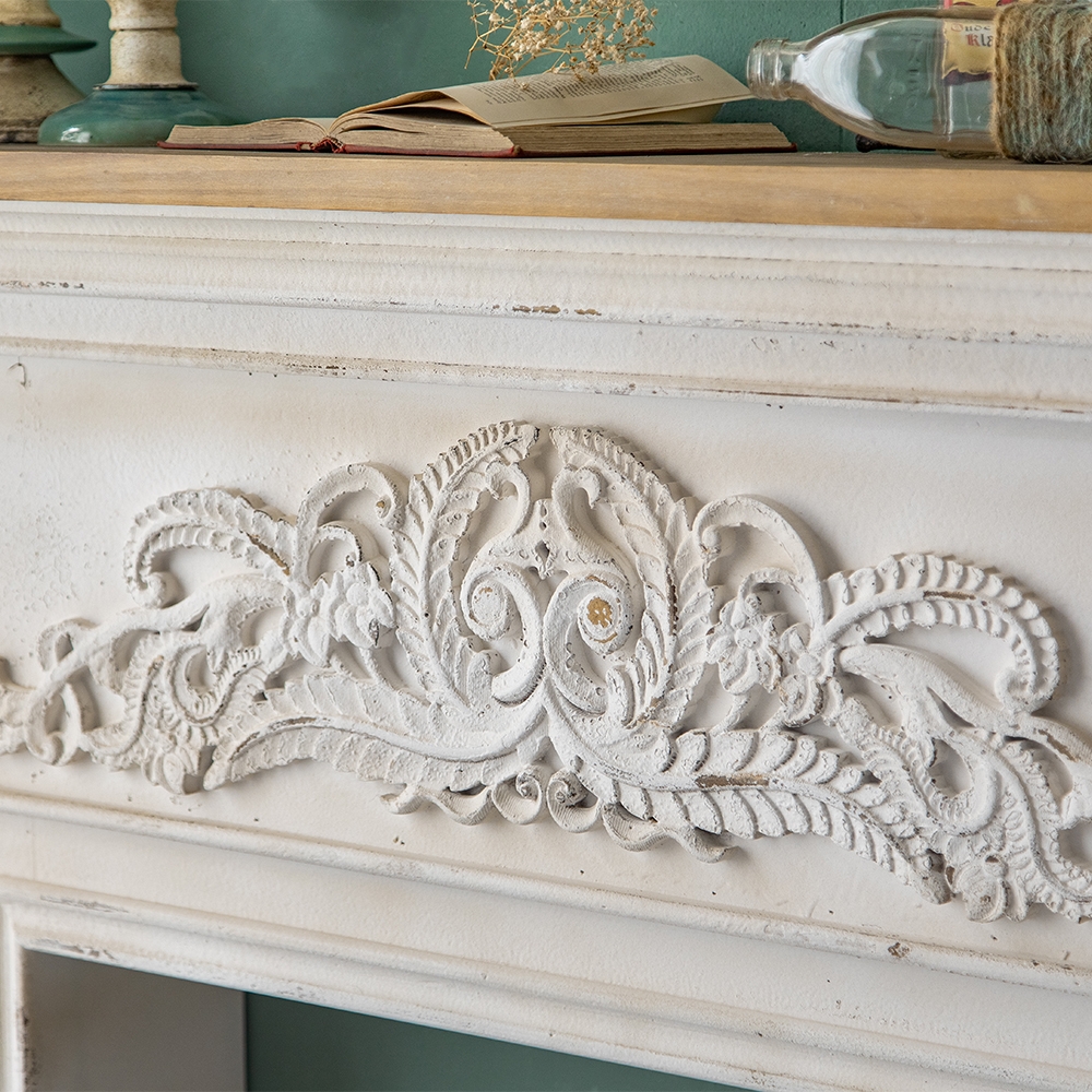 55" Retro Console Table Wooden Top Entryway Table window image