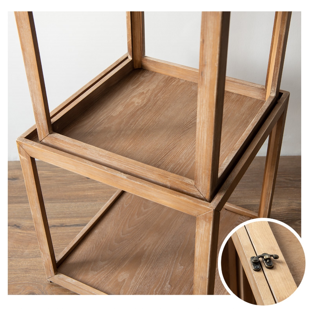 Convertible Cube Bookcase 5-Piece Display Wood Bookcase Storage window image