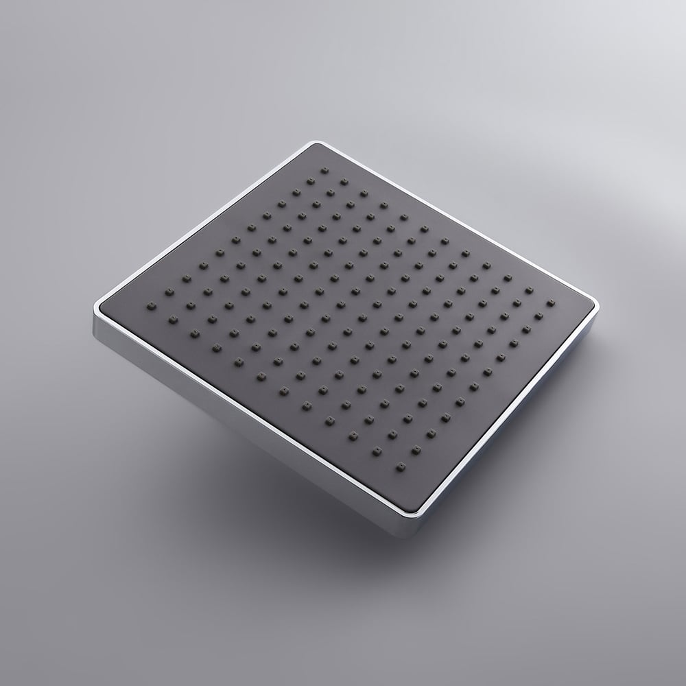 Dree Modern ABS Ceiling Mounted Rain Shower Head & Hand Shower Set Single Handle Brass in Polished Chrome window image