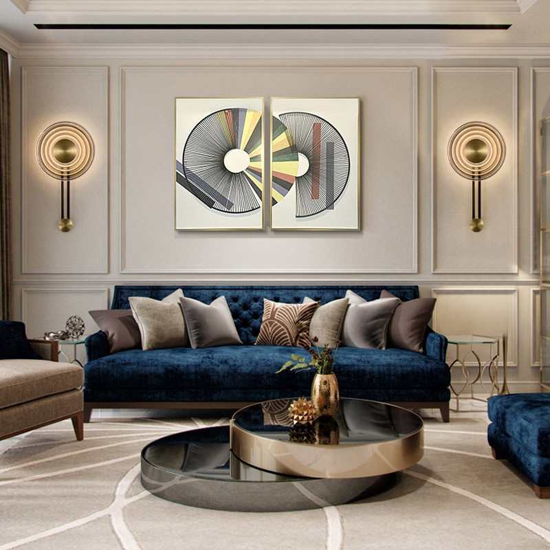 Modern Wall Sconce Decorative LED Wall Light in Brass window image