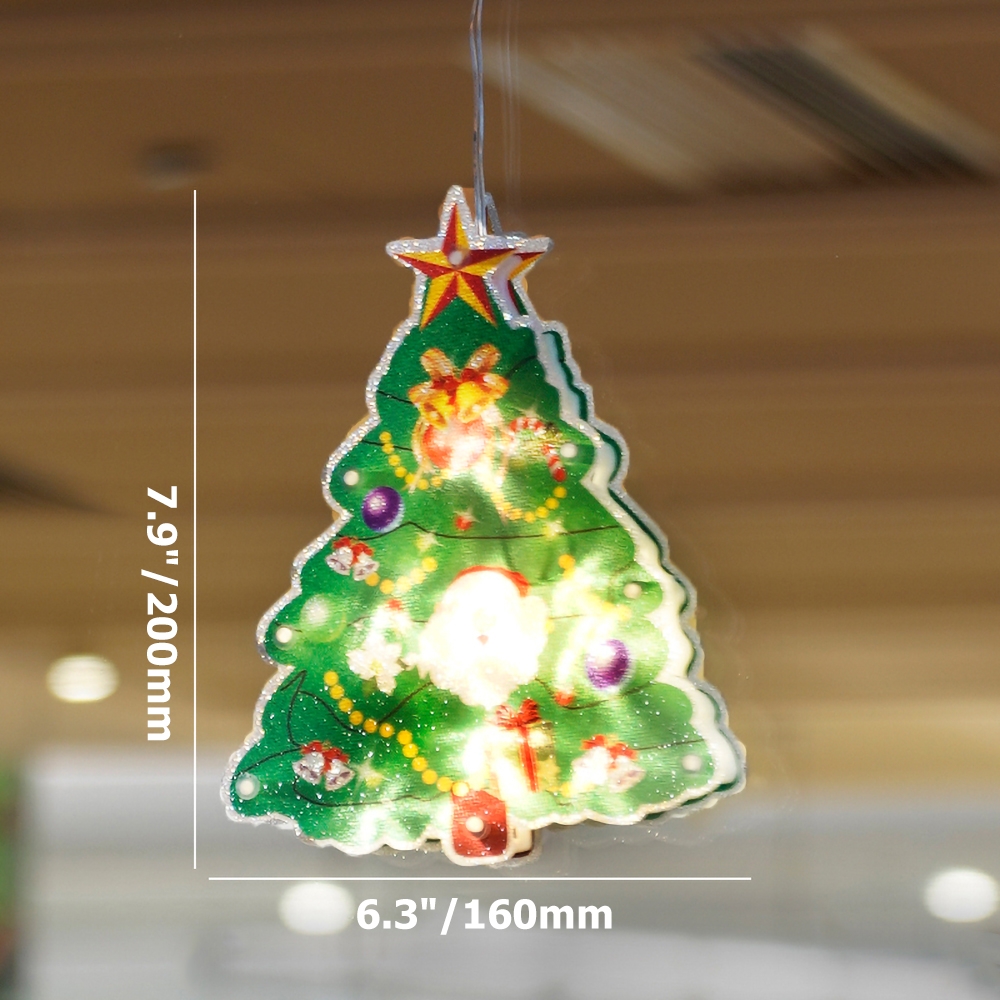 Colorful 5-Piece Christmas Themed Window Lights Battery Powered LED Christmas Decoration window image