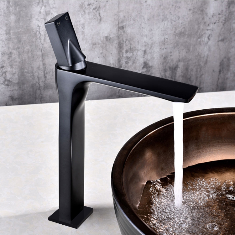 Utop Robinet Moderne Monobloc 1-Poignée Mitigeur de Lavabo de Salle de Bains en Laiton Massif image de fenêtre