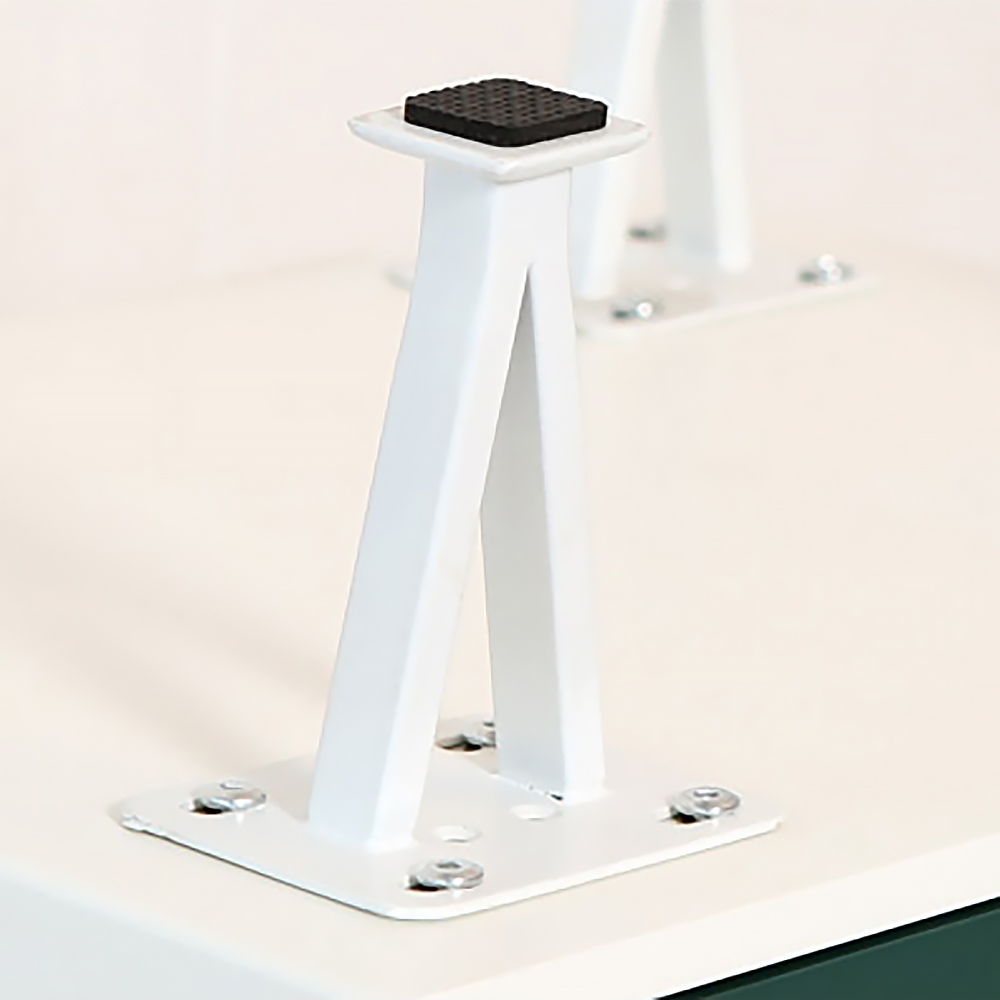 Modern Cabinet 5 Drawers Wood Cabinet Geometrical Cabinet Accent Cabinet-White window image