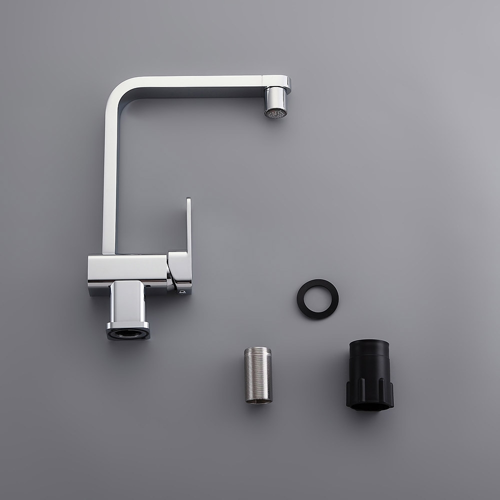 Taloya Modern Style LED Single Handle Monobloc Kitchen Tap in Polished Chrome