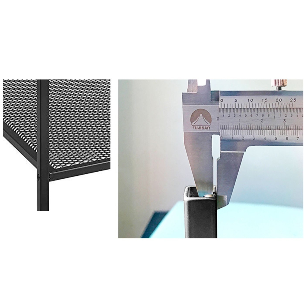 Modern Rectangular Coffee Table with Storage in Black & Walnut window image