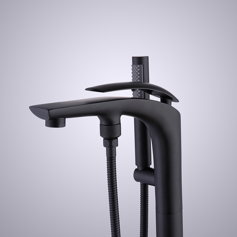 TapLong Waterfall Tub Filler Faucet with HandHeld Shower Widespread Roman Tub Faucet Set, Deck TapLong Waterfall Tub Filler Faucet with HandHeld Shower Widespread Roman Tub Faucet Set, Deck