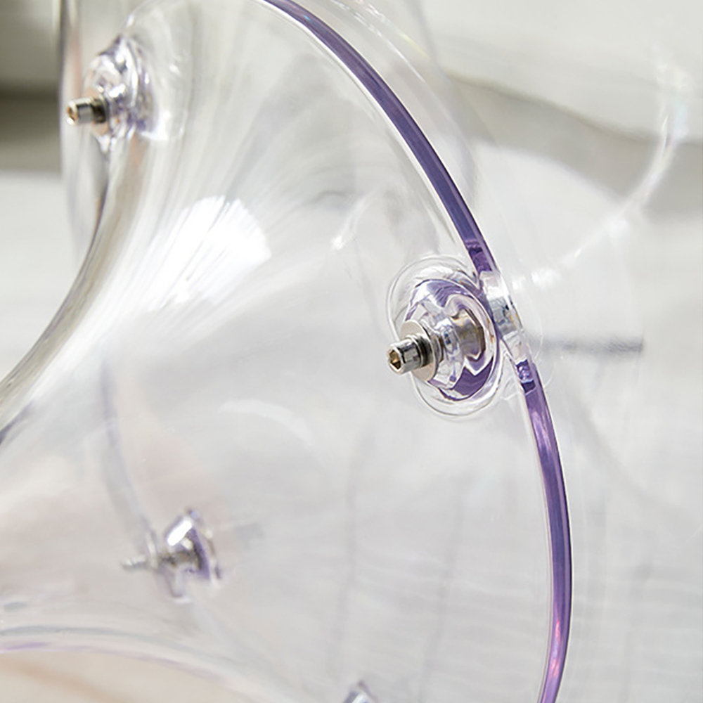 Modern Clear Accent Chair PC Material Accent Chair window image