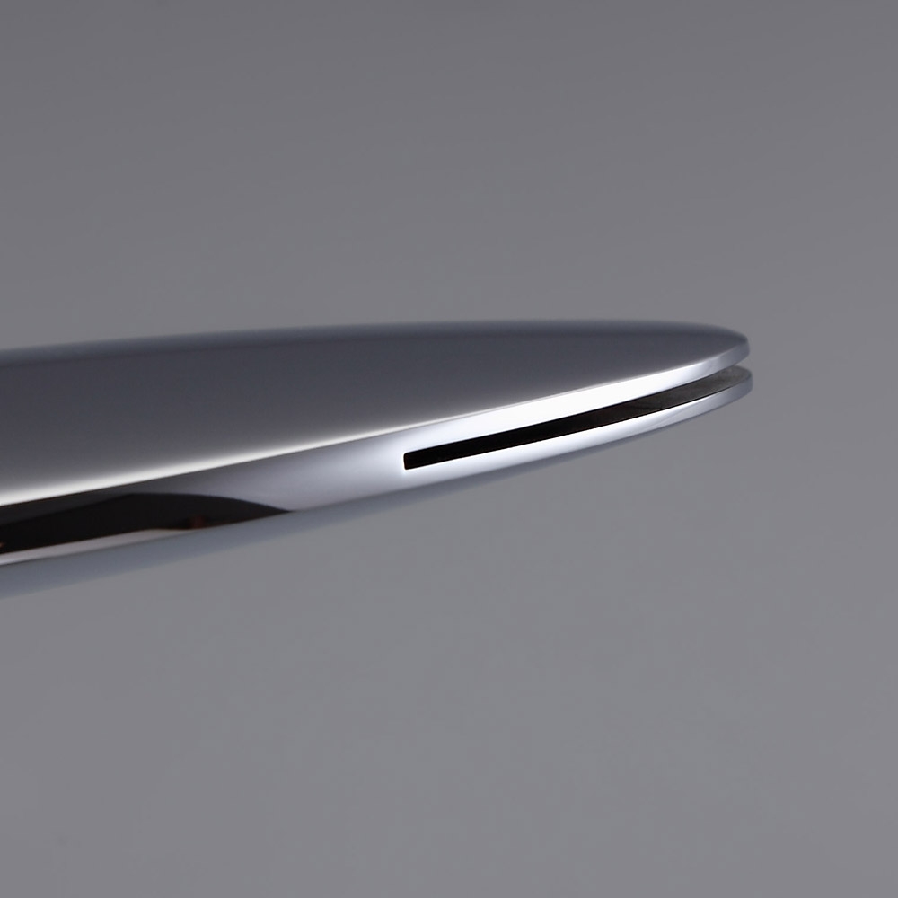 Pene Stylish Single Handle Polished Chrome Waterfall Bathroom Basin Tap Solid Brass window image