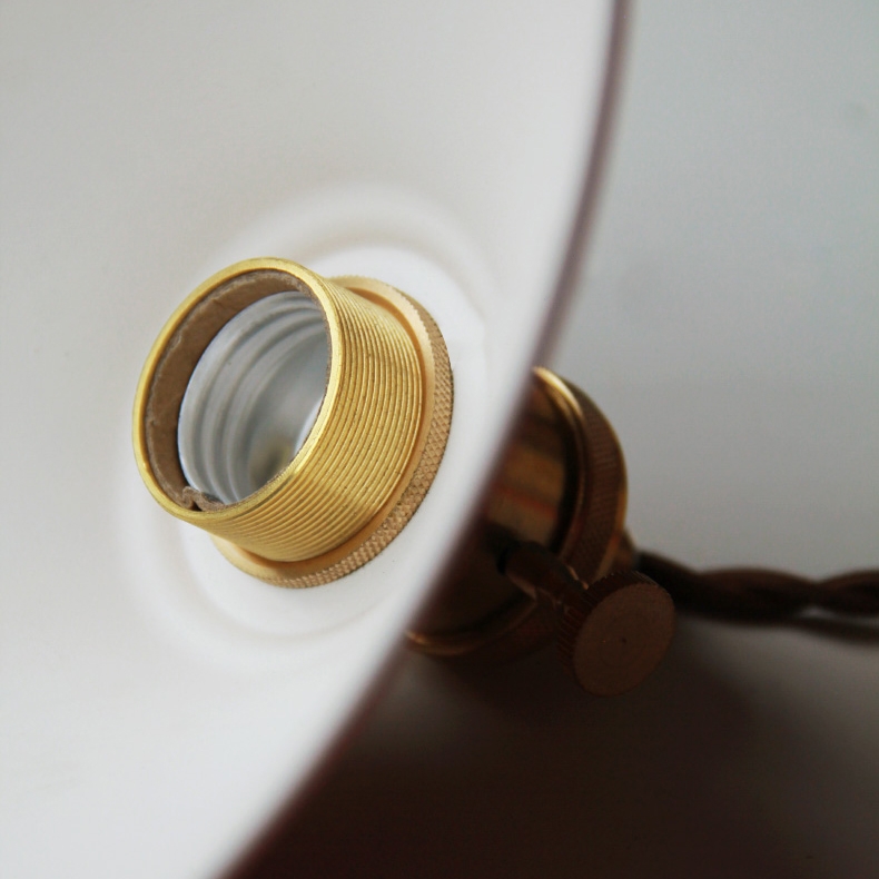 Minimalist Industrial Single Light Saucer Shade Metal Hanging Indoor Wall Sconce in Yellow window image