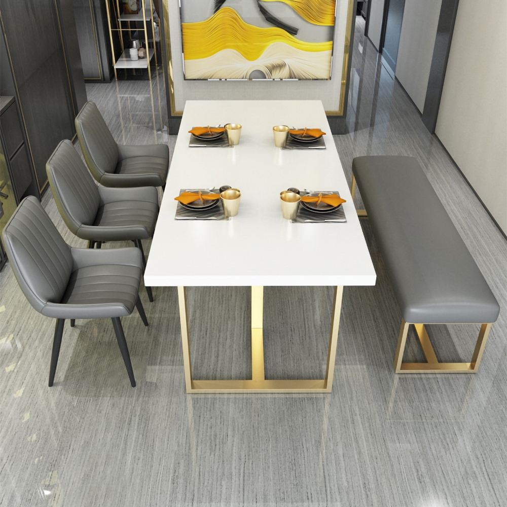 Modern Hallway Bench Grey Faux Leather Upholstered Ottoman Bench for End of Bed window image