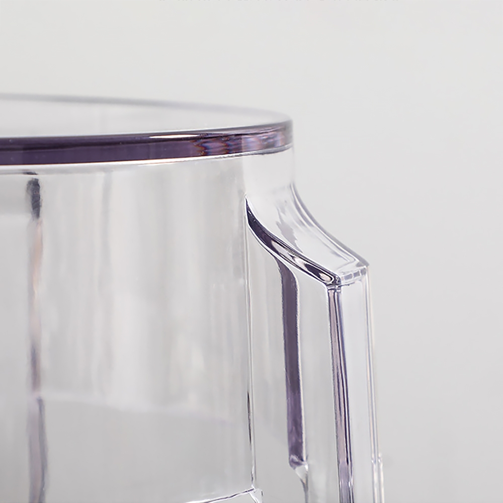 Modern Dining Chair Acrylic Clear Crystal High Dining Round Stool window image