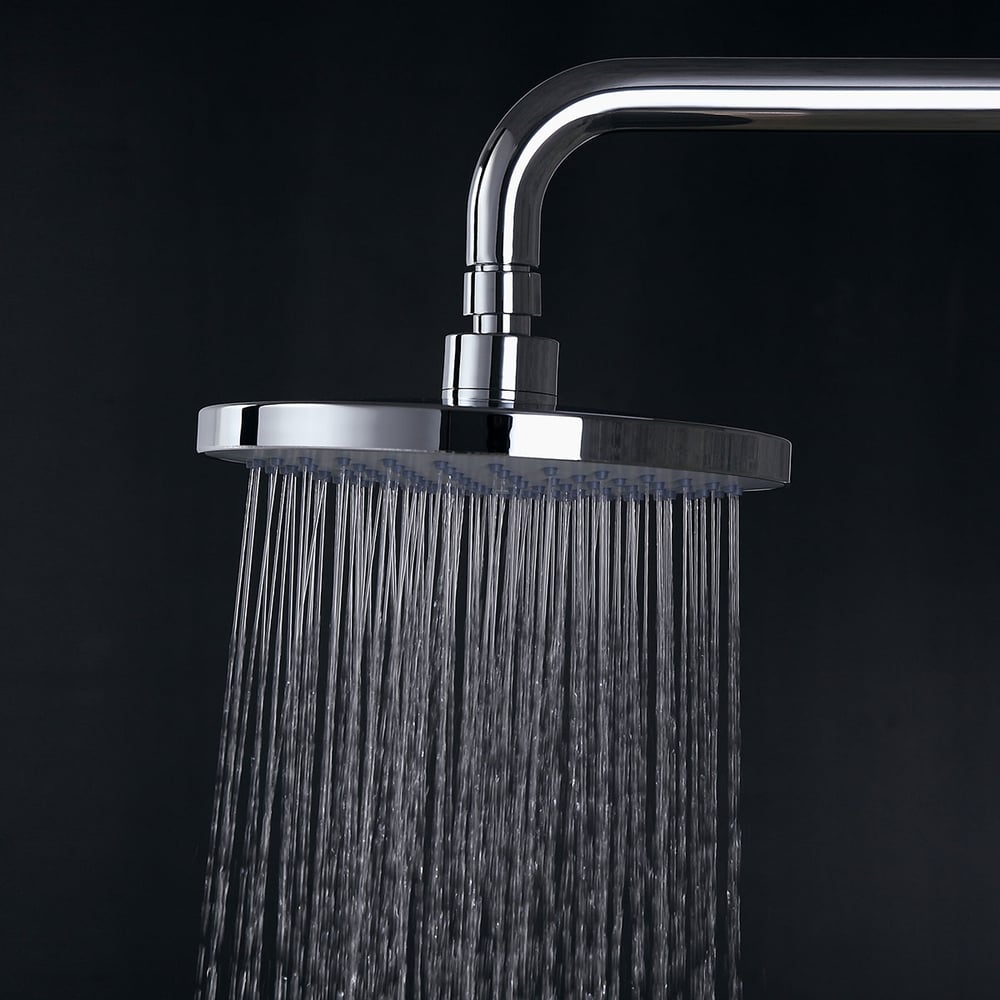 Brewst Wall Mounted Rain Shower Head & Handshower Set in Polished Chrome Valve Included window image