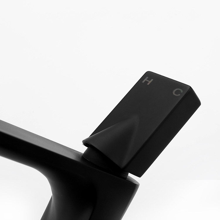 Utop Robinet Moderne Monobloc 1-Poignée Mitigeur de Lavabo de Salle de Bains en Laiton Massif image de fenêtre