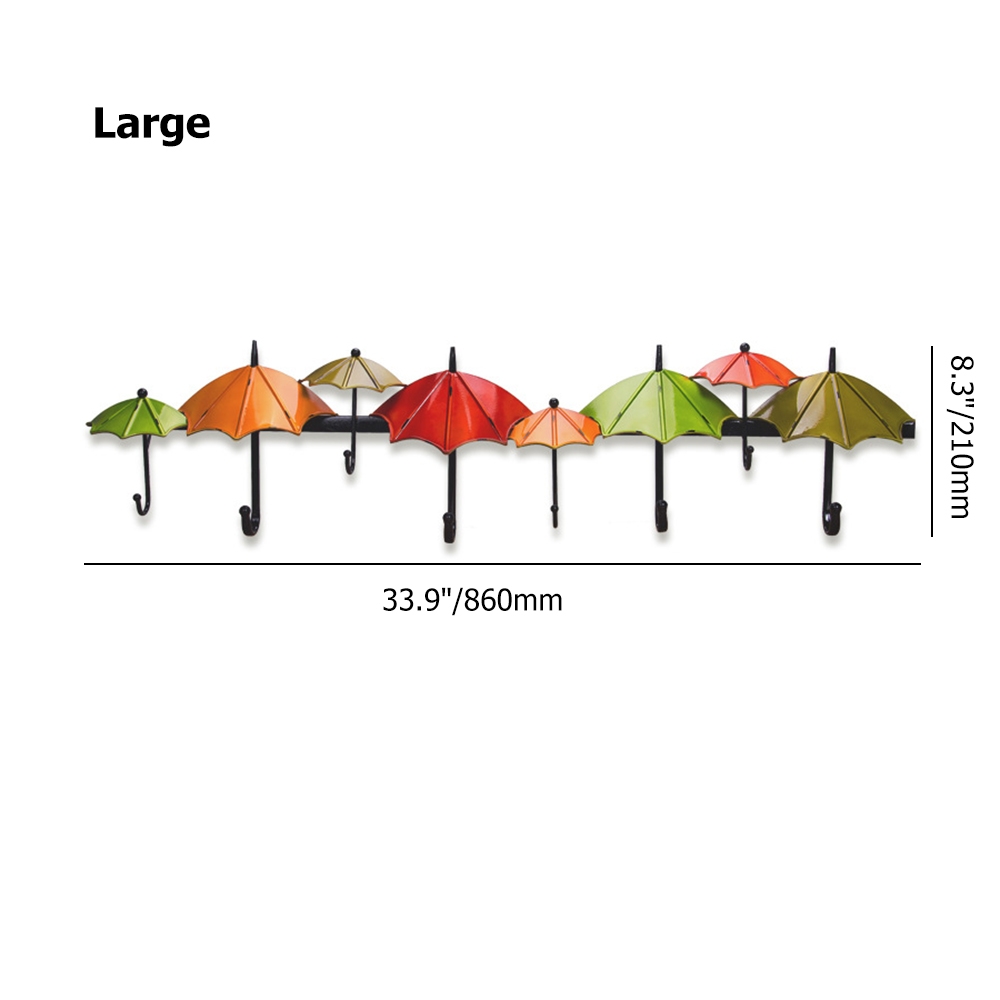 Porte-manteau mural parapluie en métal 6 et 8, lot de 2 image de fenêtre