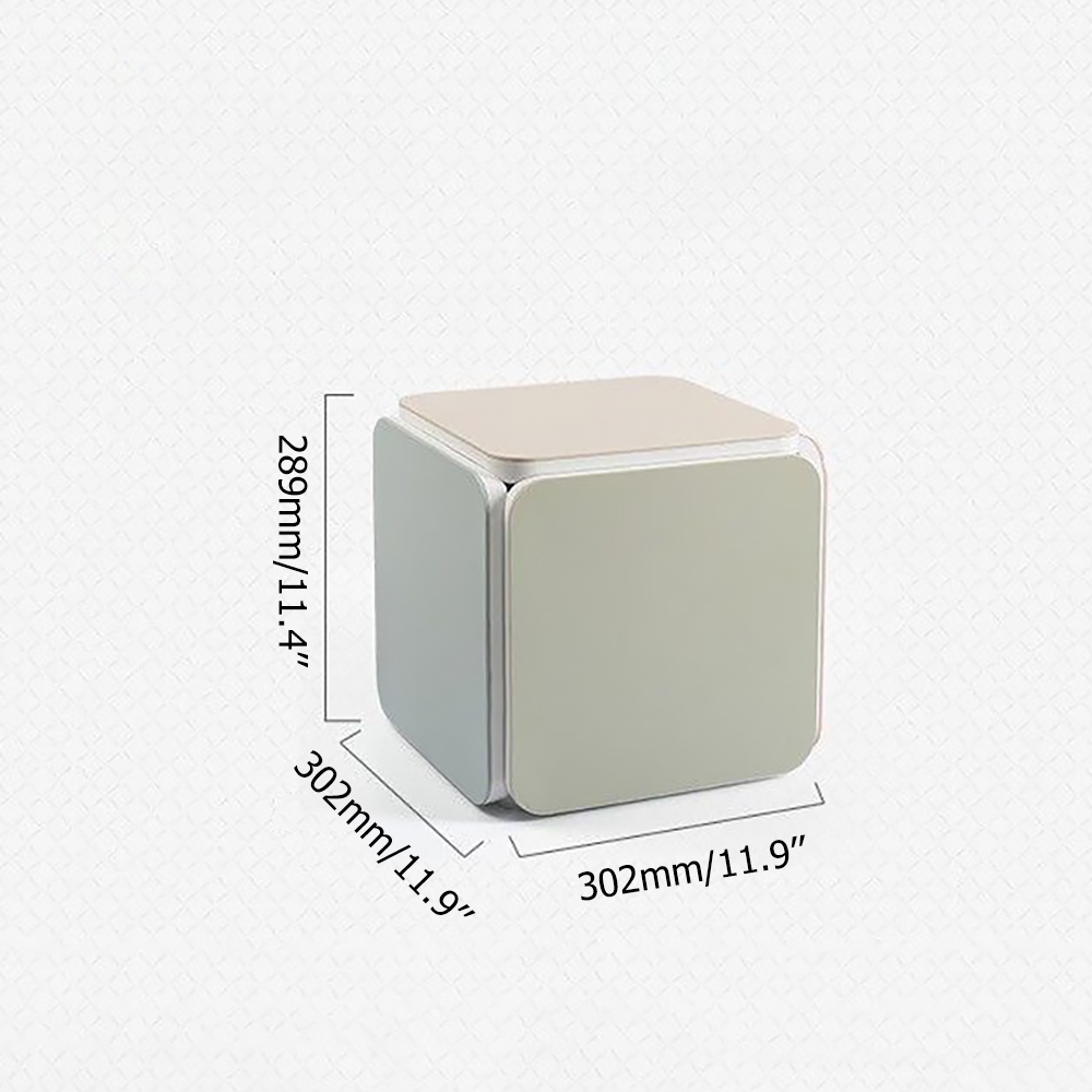 Cube Plastic Ottoman with Exquisite Design Stool Modern Style Stool window image