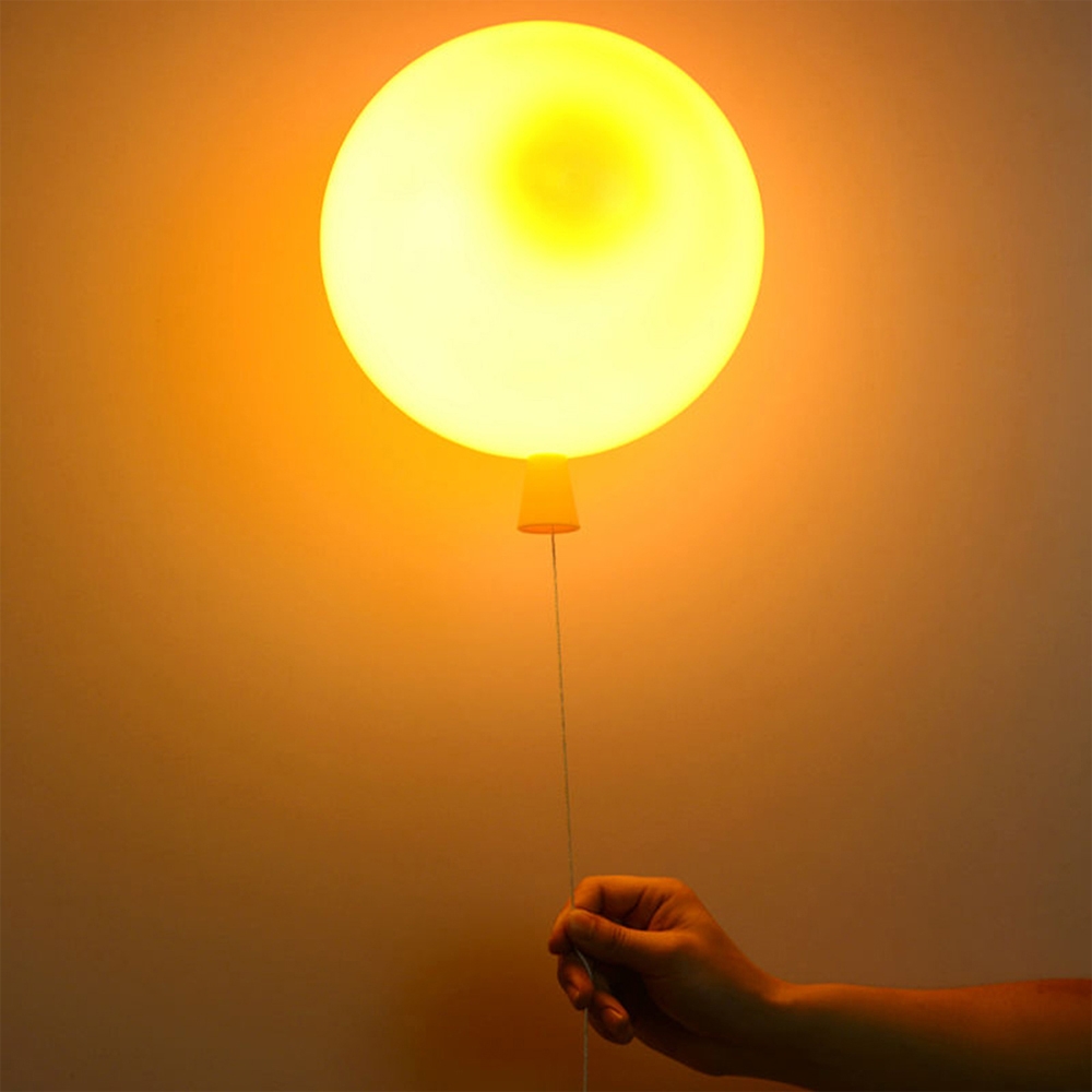 Story Colourful Modern Ballon Small Wall Sconce Light Yellow window image
