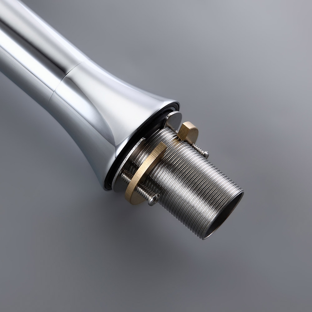 Fairmo Countertop Monoboc Tall Basin Mixer Tap for Bathroom Single Handle Solid Brass window image