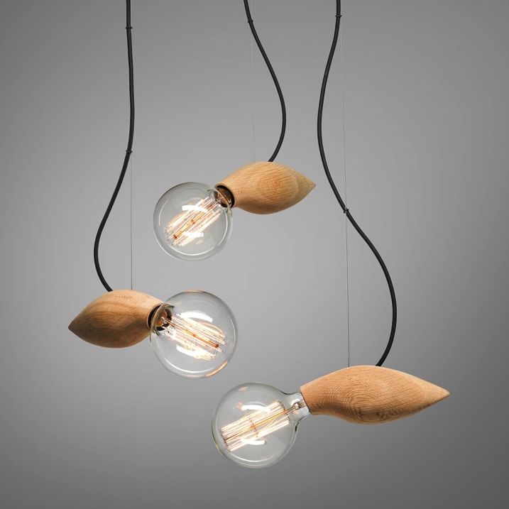 Fairy Minimalist Wood Art Mini Pendant Lamp Single Light window image