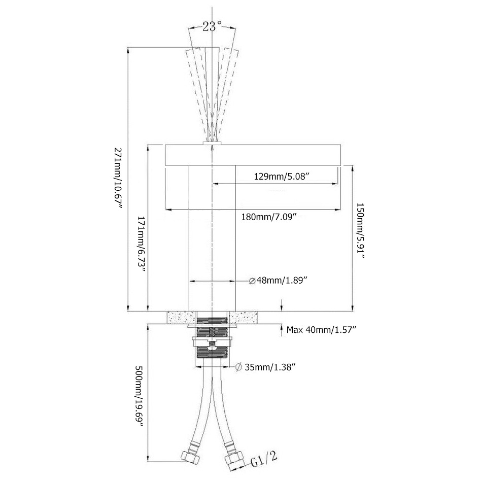 Waterfall Single Handle Chrome Bathroom Sink Faucet Solid Brass window image