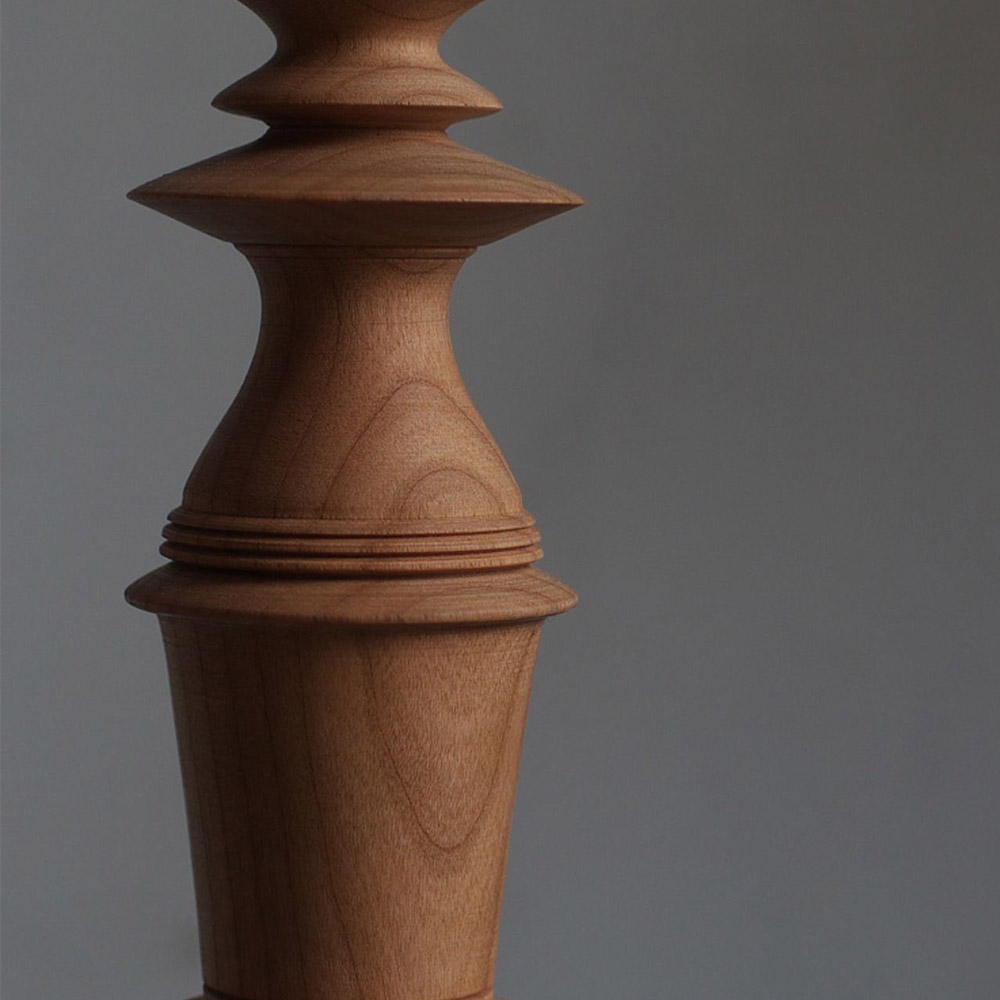 Wood Pendant Light Stylish Mini 1-Light Walnut Style D window image