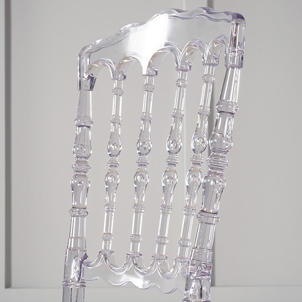 Modern Acrylic Dining Chair PC Material Dining Chair window image