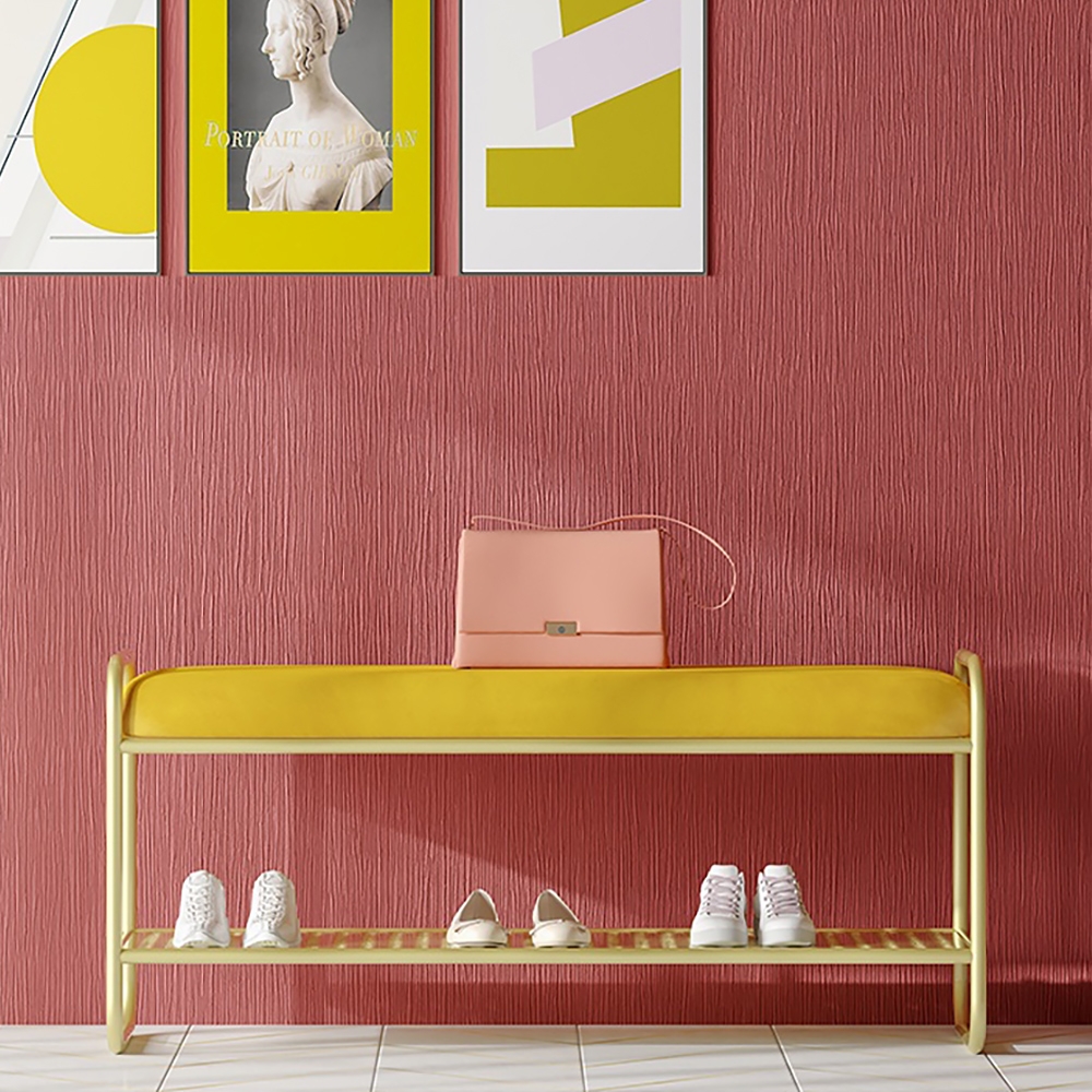800mm Yellow Modern Velvet Upholstered Bench for Shoe Storage window image