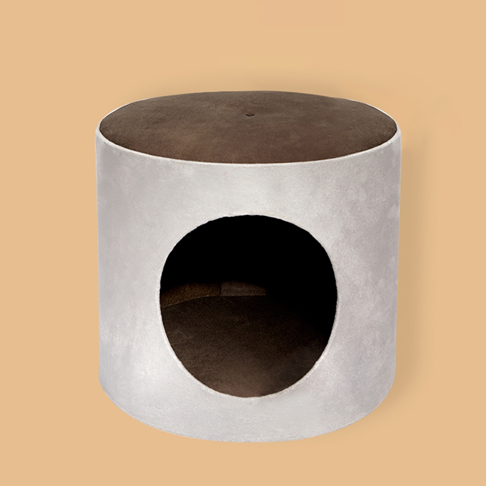 1250mm Crown 4-Tier Cat Tree with Cat Bed and Perch in Grey Scratch Post & Teasing Toy window image