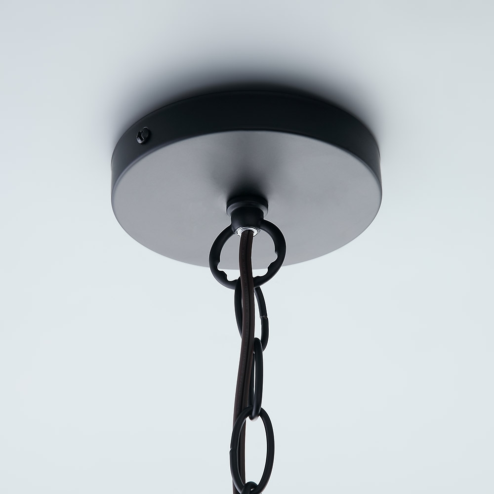 Industrial Cutout Pendant Light 1-Light Oval Pendant Lighting Black Metal