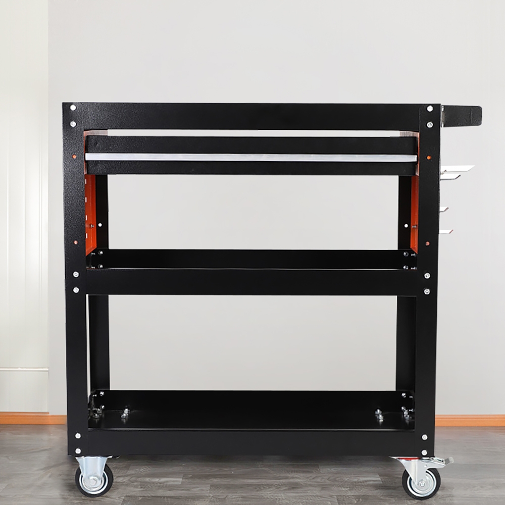 Tool Utility Cart in Black Metal window image