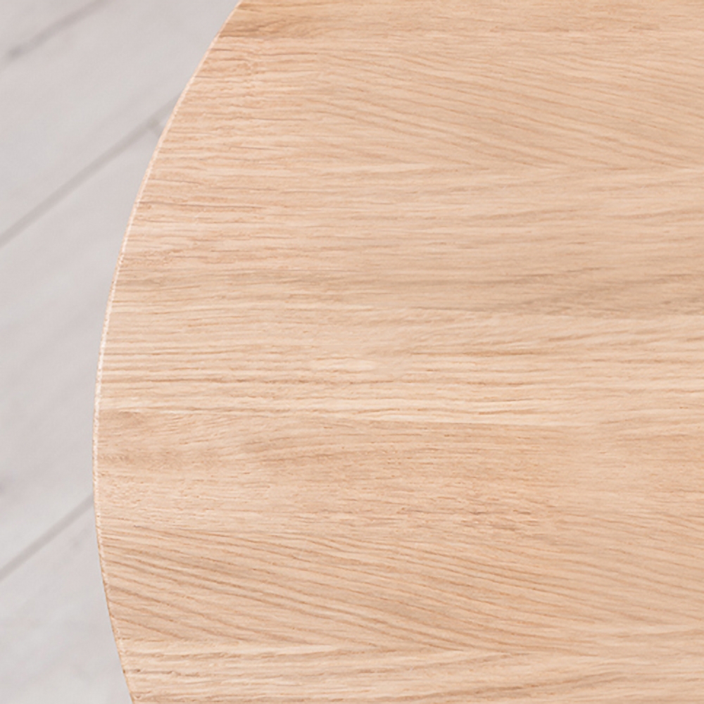 Natural Coffee Table Round Wooden Top Piece of 3 window image