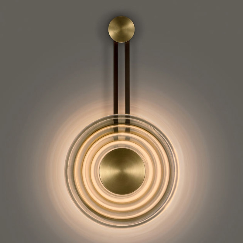 Modern Wall Sconce Decorative LED Wall Light in Brass window image
