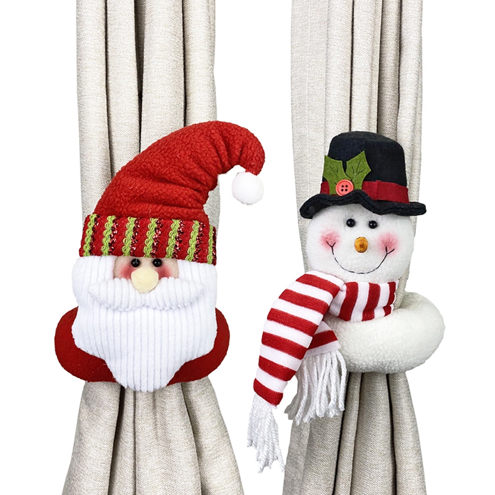 Christmas Decoration Christmas Cartoon Curtain Buckle Set of 2 B window image