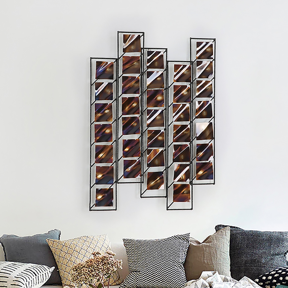 3D Vintage Industrial Photographic Film Patterns Metal Wall Decor window image