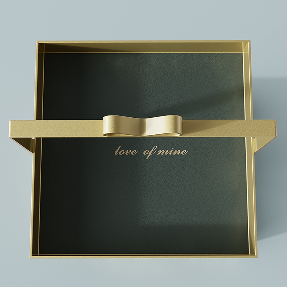 Modern Metal Desk Organizor Cosmetic Storage with Handle window image