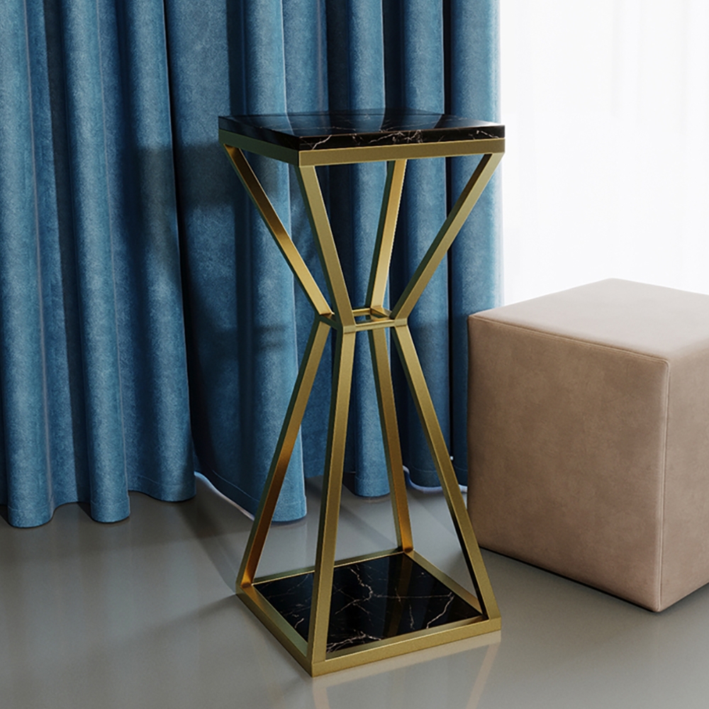 Modern Simplified Plant Stand Flower Rack in Black window image