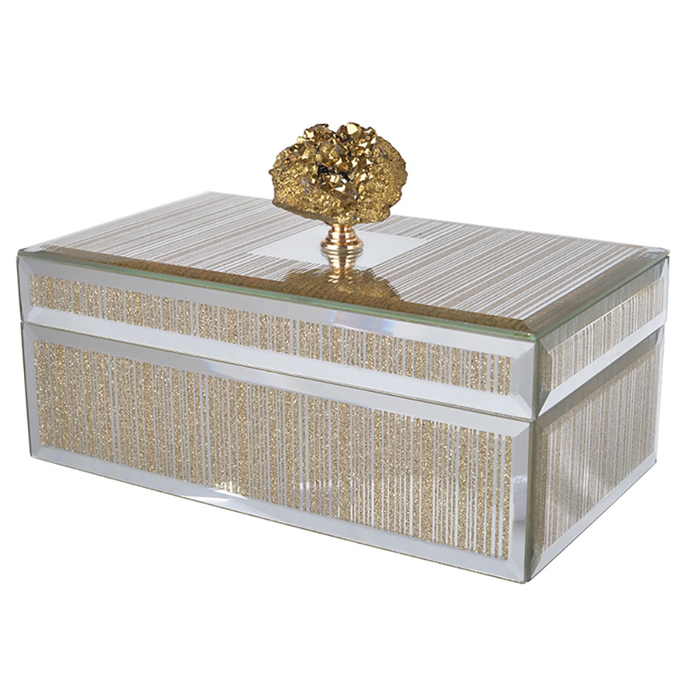 Nordic Flip Glass Jewelry Box Desk Organizer window image