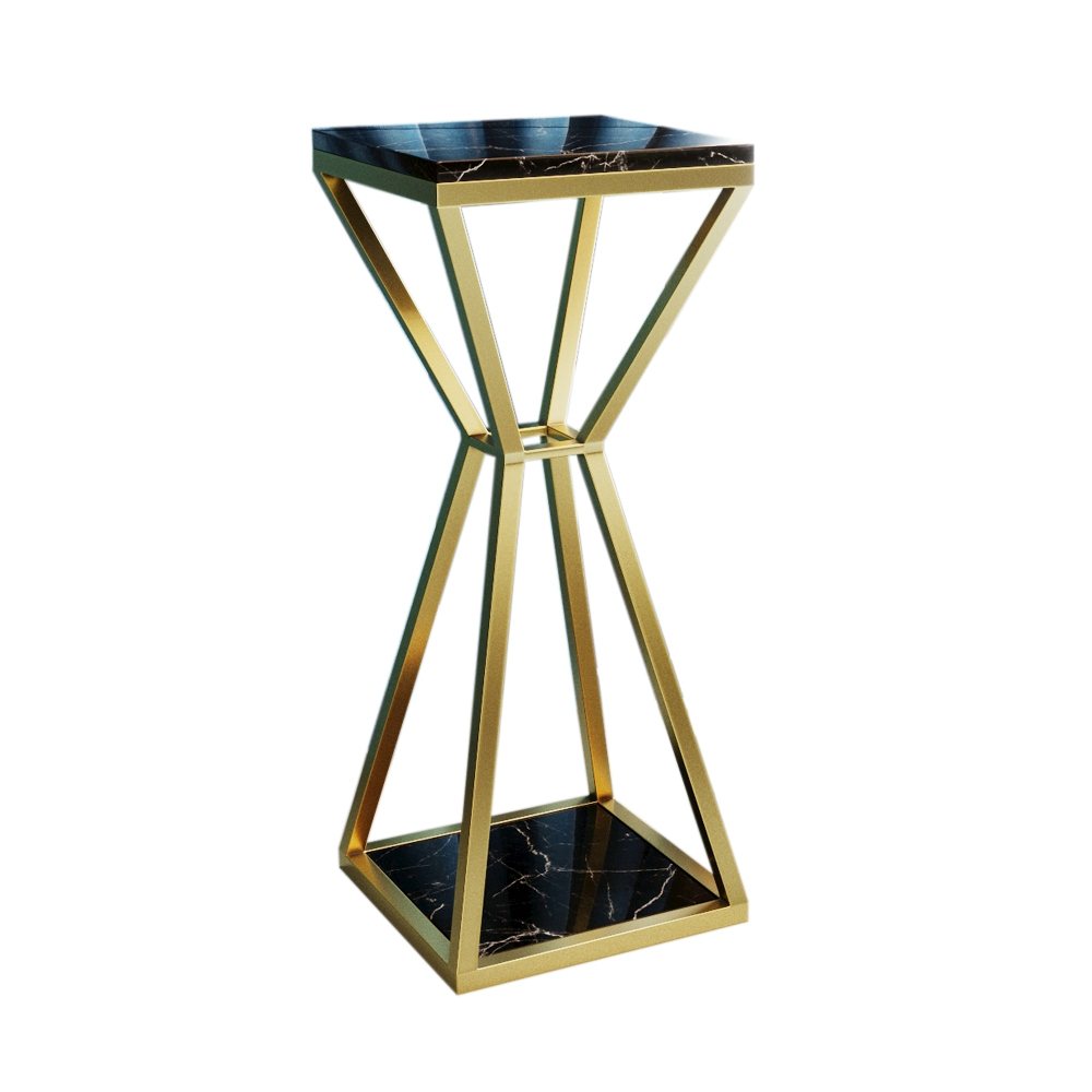 Modern Simplified Plant Stand Flower Rack in Black window image