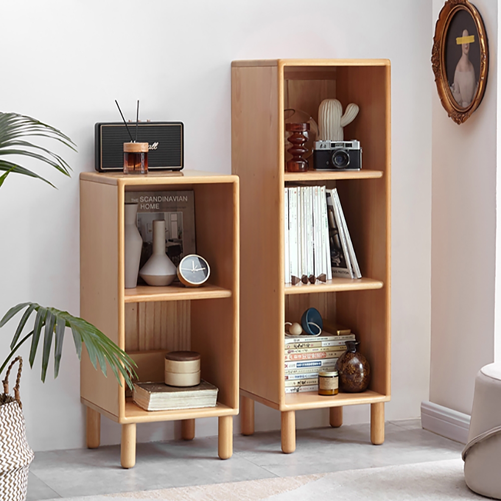 Rustieke moderne Etagere Boekenplank in Natural 43,9" Vensterafbeelding