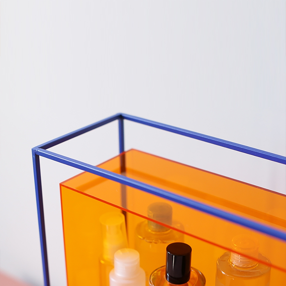 Acrylic Makeup Organiser Desk Storage Shelving with 4 Paws window image