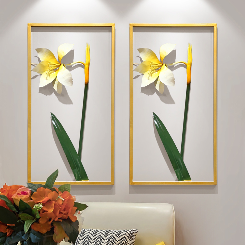 Modern Metal Flower Modern Wall Decor Home Art window image