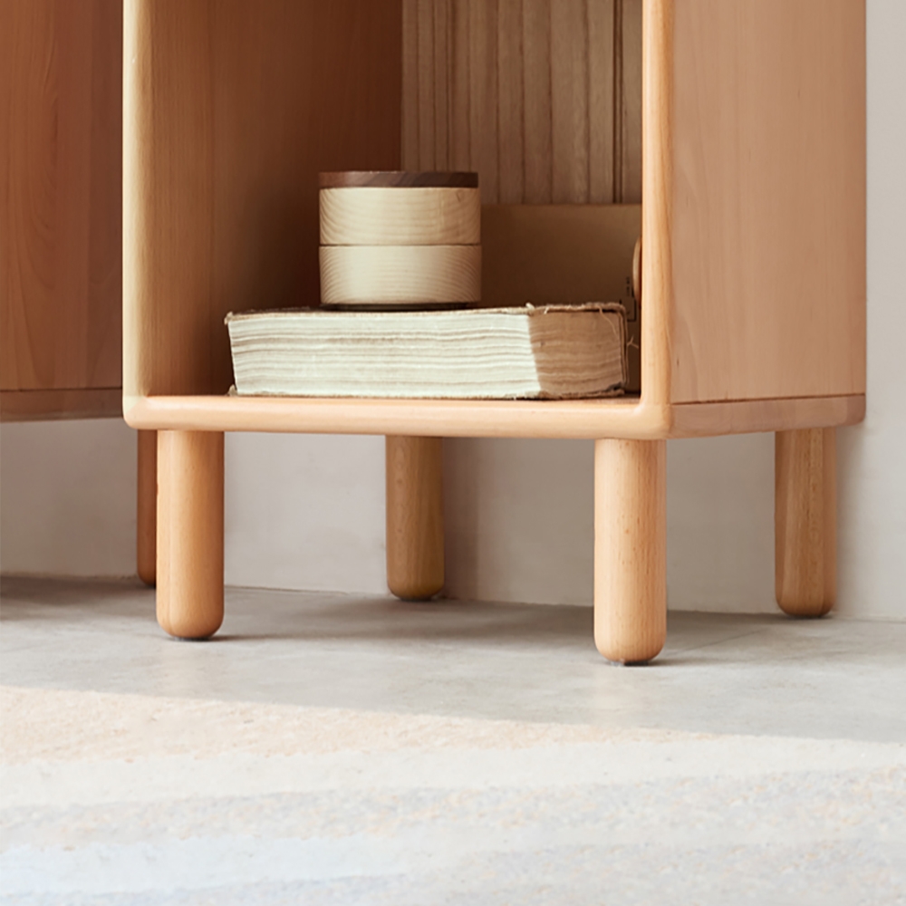 Rustieke moderne Etagere Boekenplank in Natural 43,9" Vensterafbeelding