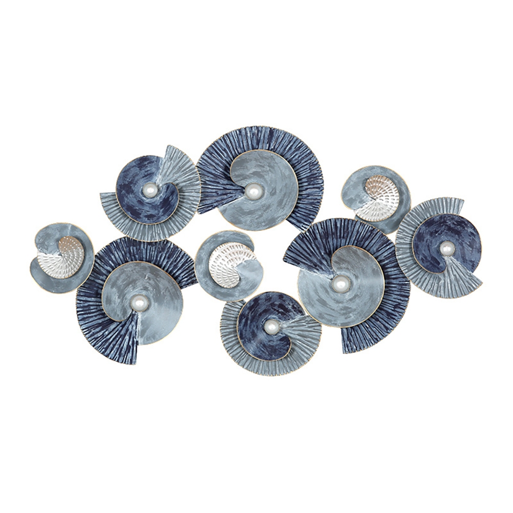 Geometrical Metal Round Retro Wall Decor 3D Home Art window image